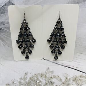 Pewter look metal earrings